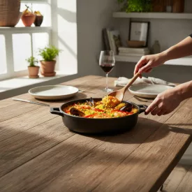 CHOC E-TREME szeletsütő serpenyő öntött alumínium testtel (7 mm) kerámia bevonattal, 28 cm-es