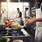 Serpenyő, 24 cm, sárga nyél, Choc Resto Induction, tapadásmentes bevonat, de Buyer