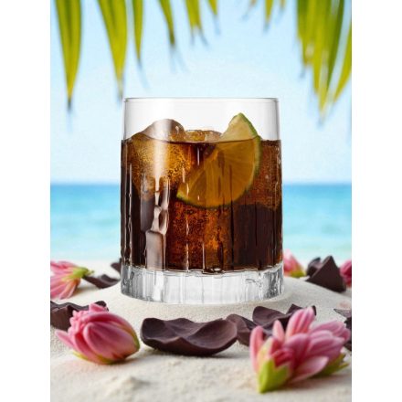 Oak whiskys pohár 285 ml – prémium olasz üveg pohár elegáns italokhoz