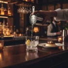 Elegáns Dude üvegpohár 280 ml kapacitással, sorolható design