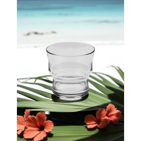 Elegáns Dude üvegpohár 280 ml kapacitással, sorolható design