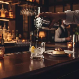 Elegáns Dude üvegpohár 280 ml kapacitással, sorolható design