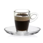 Domino kávéscsésze szett – 6 db mokkacsésze aljjal, 75 ml, üveg