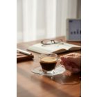 Ischia kávéscsésze szett, csésze és alj, 80 ml, üveg