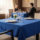 Asztalterítő 140*140 cm kék damaszt abrosz