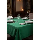 Asztalterítő 140*140cm zöld damaszt abrosz