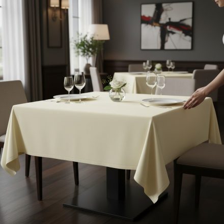 Asztalterítő 140*180 cm bézs damaszt abrosz