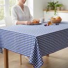 Asztalterítő 140*140 cm kék kockás abrosz