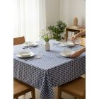 Asztalterítő 140*140 cm kék kockás abrosz