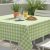 Asztalterítő 140*140 cm zöld kockás abrosz