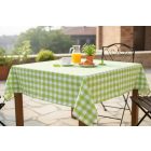 Asztalterítő 140*140 cm zöld kockás abrosz