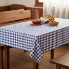 Asztalterítő 140*100 cm kék kockás abrosz
