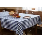 Asztalterítő 140*100 cm kék kockás abrosz
