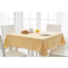 Asztalterítő 140*100 cm sárga kockás abrosz