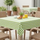 Asztalterítő 140*100 cm zöld kockás abrosz