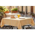 Asztalterítő 140*220 cm sárga kockás abrosz