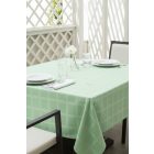 Asztalterítő 140x100 cm almazöld, damaszt szennytaszító