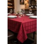 Asztalterítő 140x100 cm bordó, damaszt szennytaszító