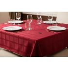 Asztalterítő 140x100 cm bordó, damaszt szennytaszító