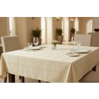 Asztalterítő 140x100 cm ekrü, damaszt szennytaszító