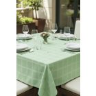 Asztalterítő 140x140 cm almazöld damaszt szennytaszító