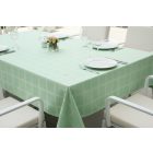 Asztalterítő 140x140 cm almazöld damaszt szennytaszító