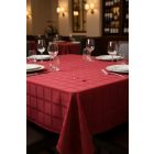Asztalterítő 140x140 cm bordó damaszt szennytaszító