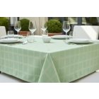 Asztalterítő 140x180 cm almazöld damaszt szennytaszító