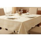 Asztalterítő 140x180 cm ekrü damaszt szennytaszító