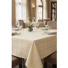 Asztalterítő 140x220 cm ekrü damaszt szennytaszító