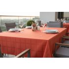 Asztalterítő 140x220 cm terrakotta damaszt szennytaszító