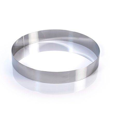 Tortakarika-sütőkeret átmérő 22 cm magasság 4 CM, rozsdamentes - Martellato minőség