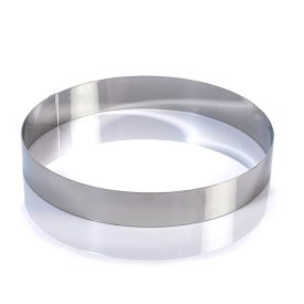   Tortakarika-sütőkeret átmérő 24 cm magasság 4 CM, rozsdamentes - Martellato minőség