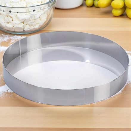 Martellato tortakarika – 30 cm átmérő, 4 cm magas, rozsdamentes acél