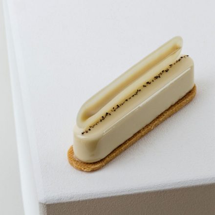 Csokoládédísz készítő fésű, eclair, 12x2,5 cm, rozsdamentes