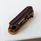 Csokoládédísz készítő fésű, eclair, 12x2,5 cm, rozsdamentes