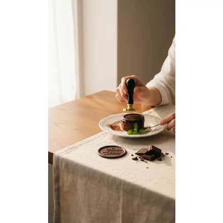 Csokoládé bélyegző Happy Birthday, 6 cm