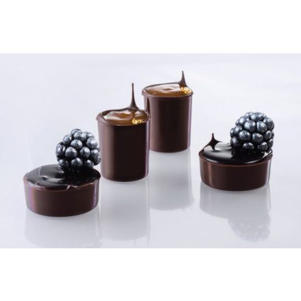 Mini csokoládékapszli forma (20GU006), 275x175 mm, polikarbonát