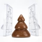 Boldog Karácsonyt, 3D csokoládé öntőforma (20SR108A), 275x175 mm, polikarbonát, Spinning Mould