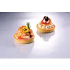 Üvegszálas sütőforma, 2x6 adag, 85 mm átm., 20 mm mély, 2 db 30x40 cm, mikroperforált