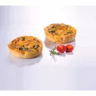 Üvegszálas sütőforma, 2x6 adag, 85 mm átm., 20 mm mély, 2 db 30x40 cm, mikroperforált