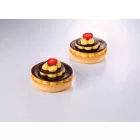 Üvegszálas sütőforma, 2x4 adag, 120 mm átm., 30 mm mély, 2 db 30x40 cm, mikroperforált