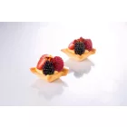 Üvegszálas sütőforma, 2x30 adag, 35x35 mm, 16 mm mély, 2 db 30x40 cm, mikroperforált