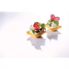 Üvegszálas sütőforma, 2x20 adag, 50x50 mm, 20 mm mély, 2 db 30x40 cm, mikroperforált