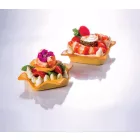 Üvegszálas sütőforma, 2x6 adag, 85x85 mm, 20 mm mély, 2 db 30x40 cm, mikroperforált