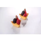 Üvegszálas sütőforma, 2x15 adag, 60 mm átm., 25 mm mély, 2 db 30x40 cm, mikroperforált