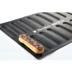 Üvegszálas sütőforma, 2x16 adag, 120x25 mm, 6 mm mély, 2 db 30x40 cm, mikroperforált