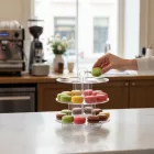 Macaron állvány, 18x17,3 cm, plexi