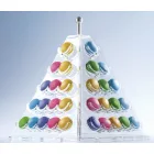 Piramis Macaron Állvány, 35x35x45 cm, Plexi