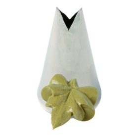 Levél, magmintás cső (1605), 8 mm, rozsdamentes